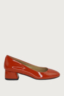 Pretty Orange-Red Patent Heels andreacarrano 