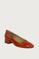 Pretty Orange-Red Patent Heels andreacarrano 