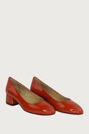 Pretty Orange-Red Patent Heels andreacarrano 