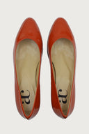 Pretty Orange-Red Patent Heels andreacarrano 