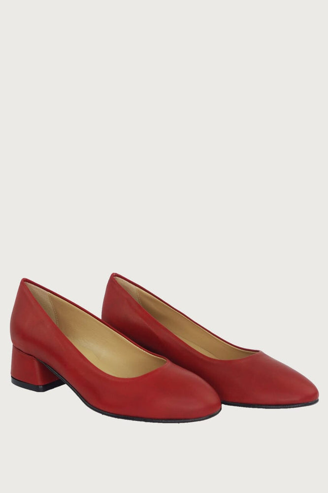 Pretty Red Leather Heels andreacarrano 