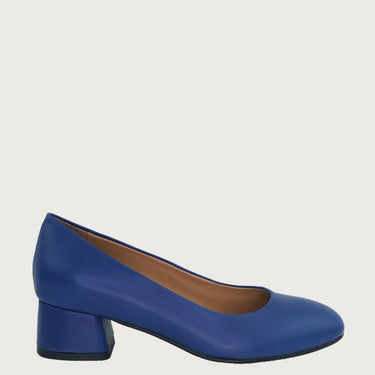 Pretty Royal Blue Leather Heels andreacarrano 