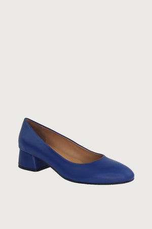 Pretty Royal Blue Leather Heels andreacarrano 