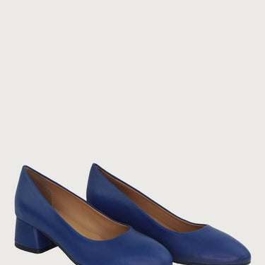 Pretty Royal Blue Leather Heels andreacarrano 