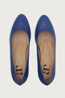 Pretty Royal Blue Leather Heels andreacarrano 