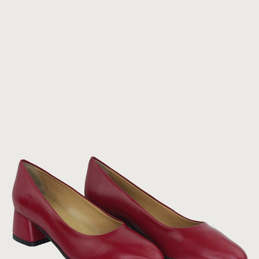 Pretty Wine Leather Heels andreacarrano 